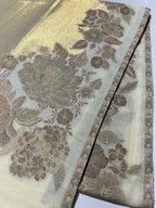 Quzey Moonlight Kani Silk Shawl - Beige