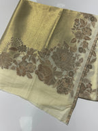 Quzey Moonlight Kani Silk Shawl - Beige