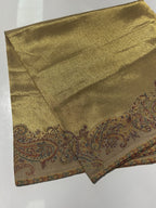 Quzey Moonlight Kani Silk Shawl - Khaki