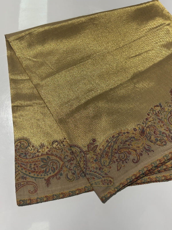 Quzey Moonlight Kani Silk Shawl - Khaki