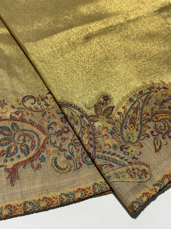 Quzey Moonlight Kani Silk Shawl - Khaki