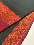 Quzey Pashmina Kani Shawl - Black