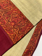 Quzey Pashmina Kani Shawl - Khaki