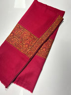Quzey Pashmina Kani Shawl - Red