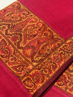 Quzey Pashmina Kani Shawl - Red