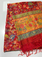 QuzeyPashminaQalamkariShawl-Red