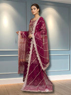 Quzey Chiffon Formal Sharara #2776MG