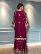 Quzey Chiffon Formal Sharara #2776MG