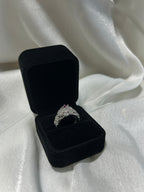 Quzey Ruby Floral Ring