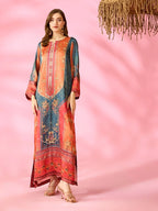 Quzey Silk Kaftan - SUNSET