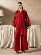 Quzey Solid Co-ord Set - EA-48