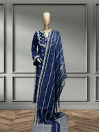 Quzey Winter Dress - Blue