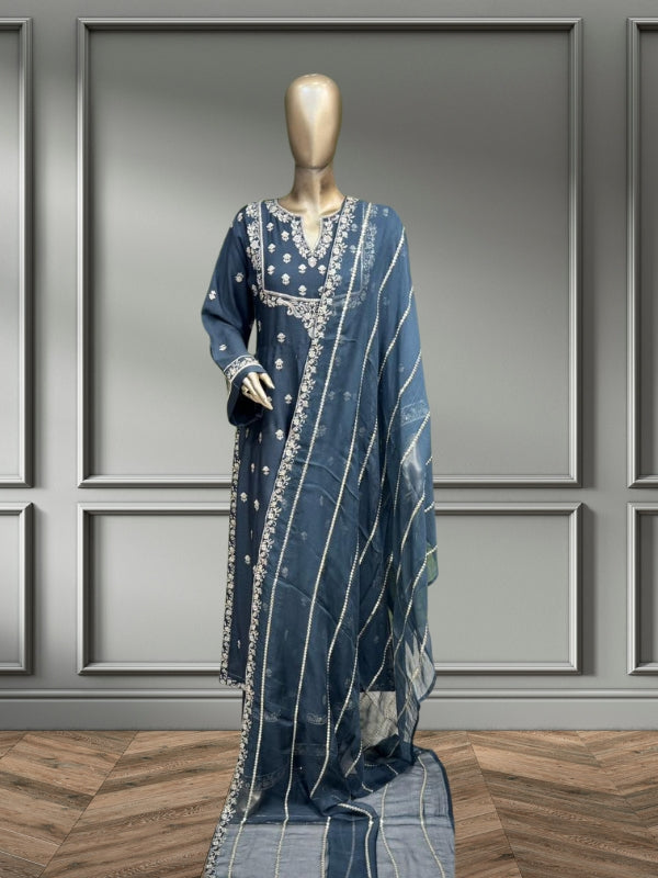 Quzey Winter Dress - Gray