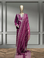 Quzey Winter Dress - Magenta