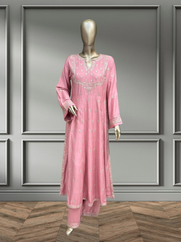 Quzey Winter Dress - Pink
