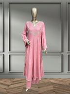 Quzey Winter Dress - Pink