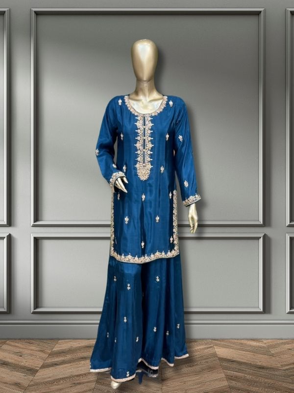 Quzey Silk Zc 2880 - Blue