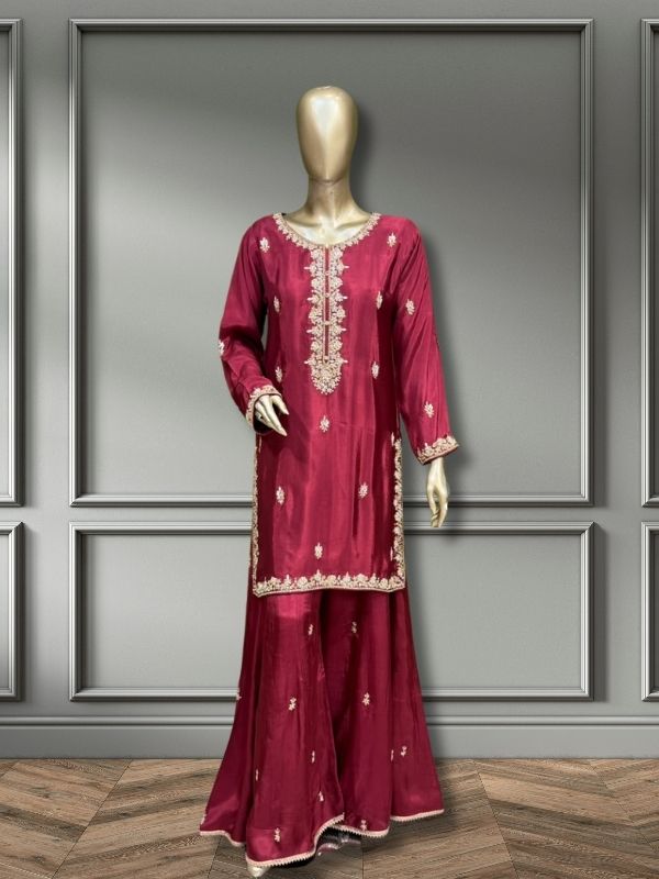 Quzey Silk Zc 2880 - Red