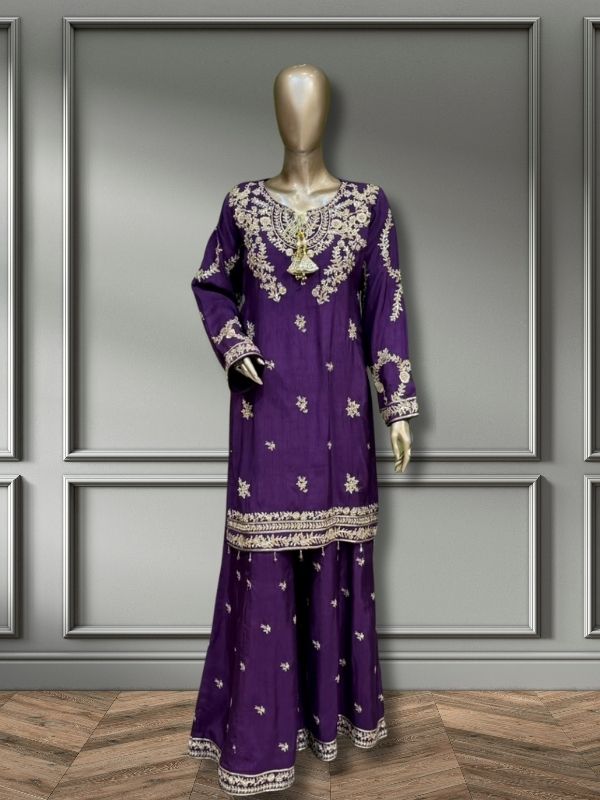 Quzey Silk Zc 2881 - Purple
