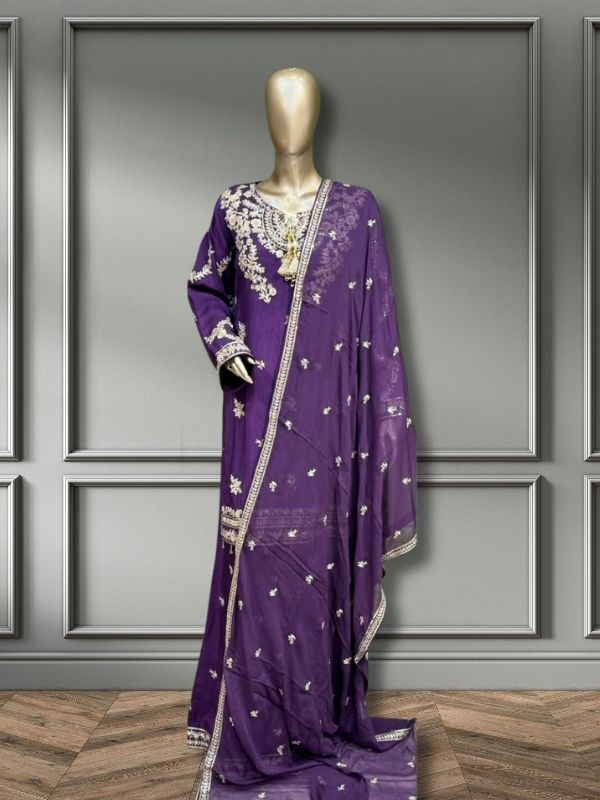 Quzey Silk Zc 2881 - Purple
