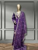 Quzey Silk Zc 2881 - Purple