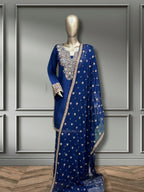 Quzey Silk Zc 332 - Blue
