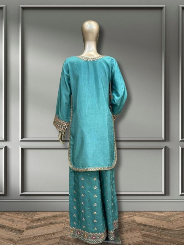 Quzey Silk Zc 332 - Sea Green