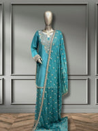 Quzey Silk Zc 332 - Sea Green