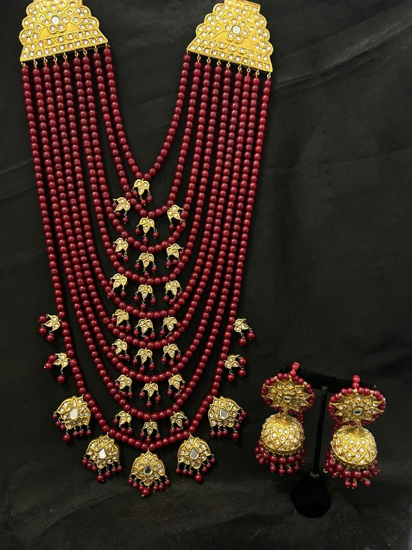 Quzey 9-Layered Rani Haar Set