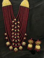 Quzey 9-Layered Rani Haar Set