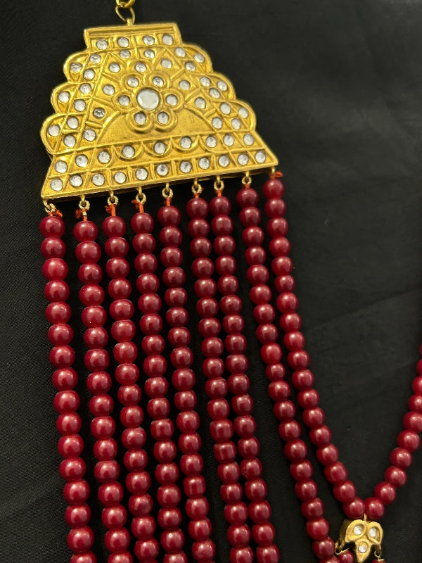 Quzey 9-Layered Rani Haar Set