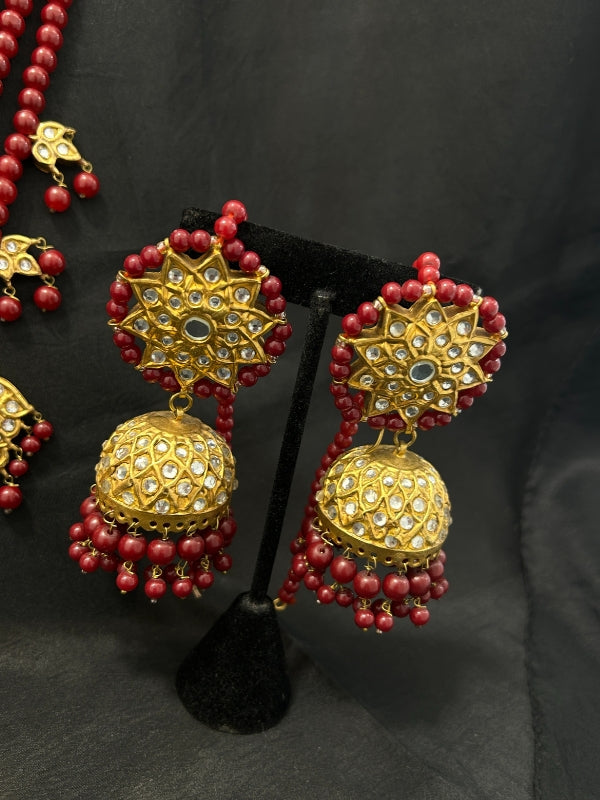 Quzey 9-Layered Rani Haar Set