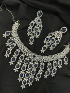 Quzey AD Blue Bridal Set

