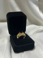 Quzey Black Stone Ring