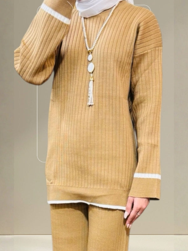 Quzey Co-ord Set - Beige