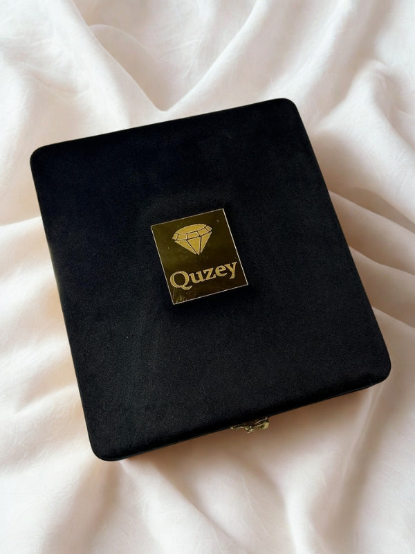 Quzey Jewellery Box - Black (23x21x5)