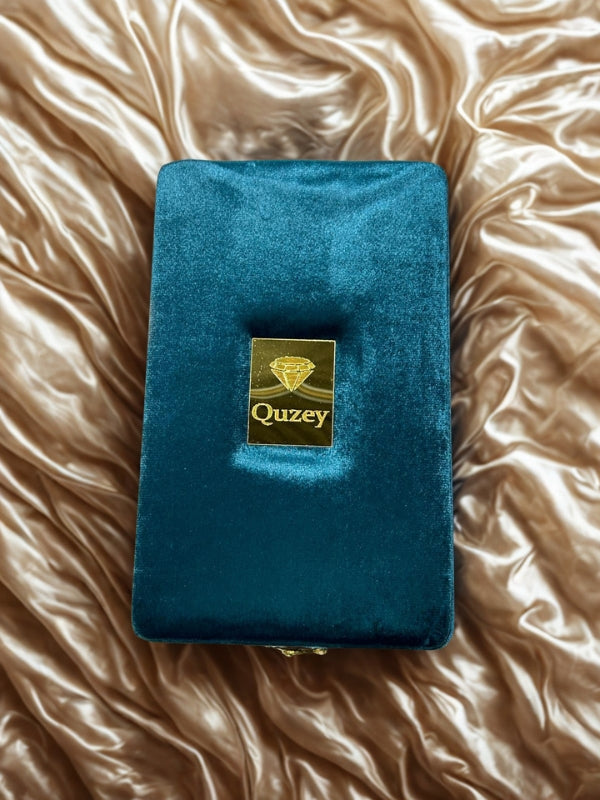 Quzey Jewellery Box - Turquoise (26x16x5)