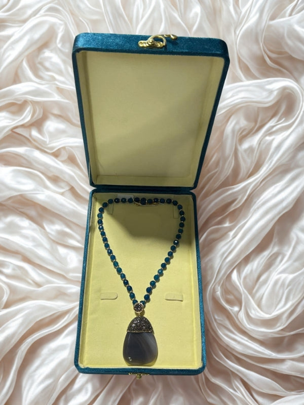 Quzey Jewellery Box - Turquoise (26x16x5)