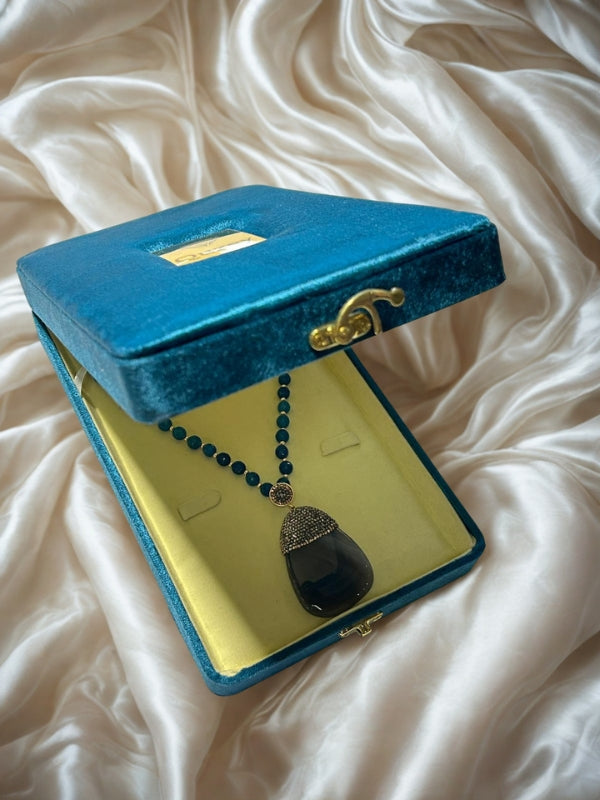 Quzey Jewellery Box - Turquoise (26x16x5)