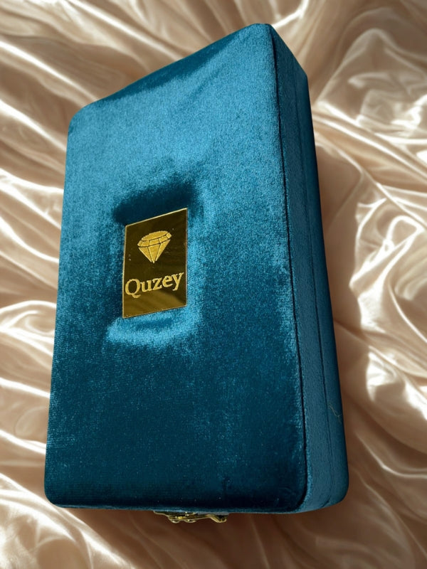 Quzey Jewellery Box - Turquoise (26x16x5)