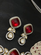 Quzey Kundan Maala Necklace Set