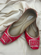 Quzey Red Khussa - Bridal