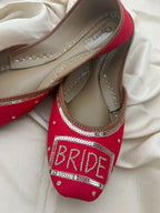 Quzey Red Khussa - Bridal