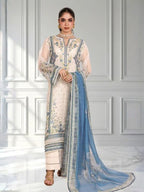 So Kamal Embroidered Cotton - White