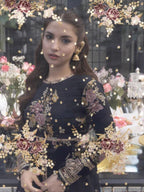 So Kamal Embroidered Lawn - Black