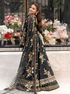 So Kamal Embroidered Lawn - Black