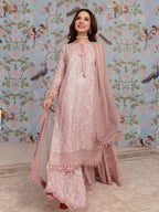 So Kamal Embroidered Lawn - Pink