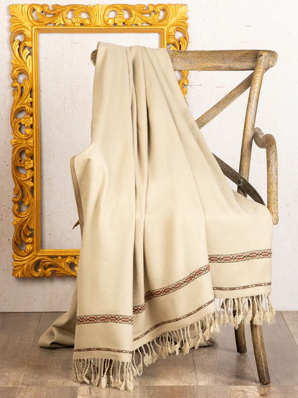 Junaid Jamshed Shawl - Beige
