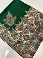 Quzey Qalamkari Shawl - Pine