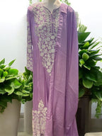 Quzey Chiffon Dress - Mauve